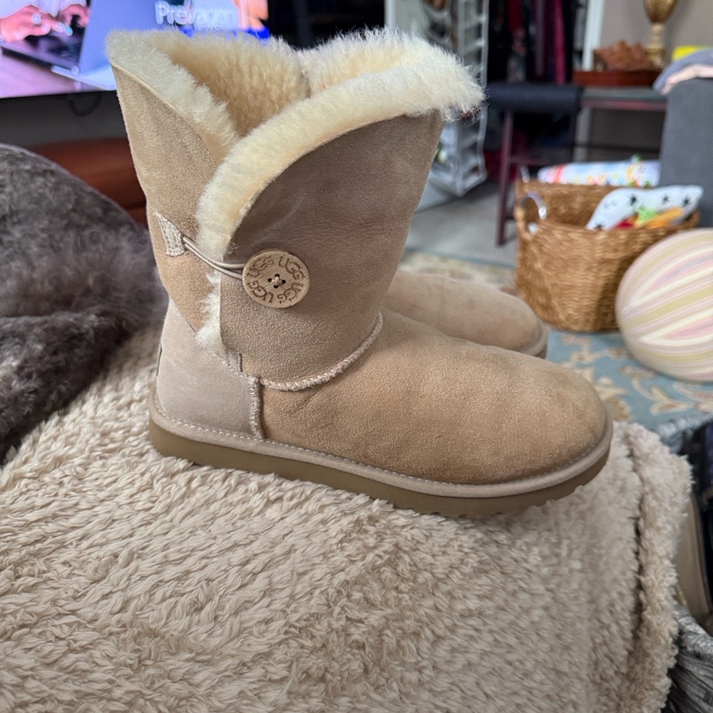UGG Tan Shearling Lined Boots